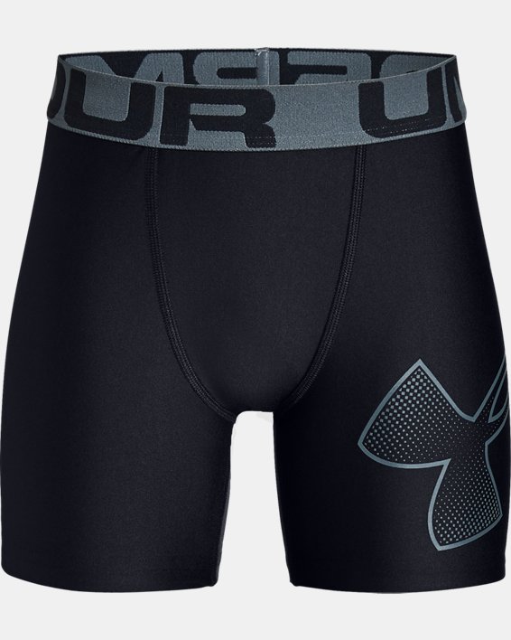 Boys' HeatGear® Armour Shorts, Black, pdpMainDesktop image number 0